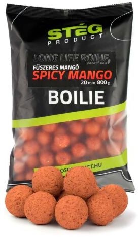 Boilies Tare STEG Long Life Boilie, Spicy Mango, 20mm, 800g