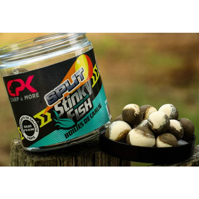 Boilies Tare de Carlig CPK Split Stinky Fish, 150g, 16mm+20mm