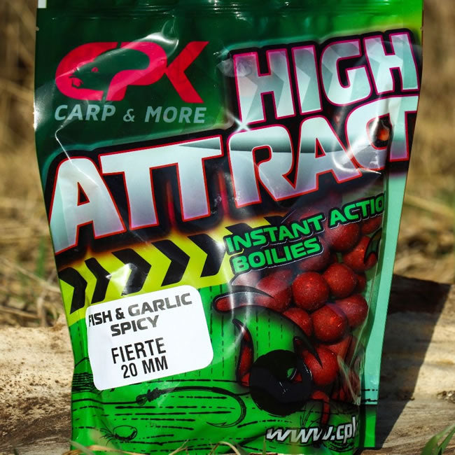Boilies Tare de Nadit CPK High Attract,  Fish &amp; Garlic Spicy, 800g, 20mm