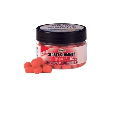 Boilies and Dumbells Dynamite Baits Pop-up Secret Slammer C fluro 15mm
