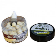 Boilies and Dumbells Dynamite Baits Pop-up The Source White Fluro 15mm