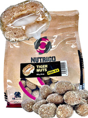 Boilies cu Miez Lichid LK BAITS Nutrigo Feed-Ex, Alune Tigrate, 20mm, 800g