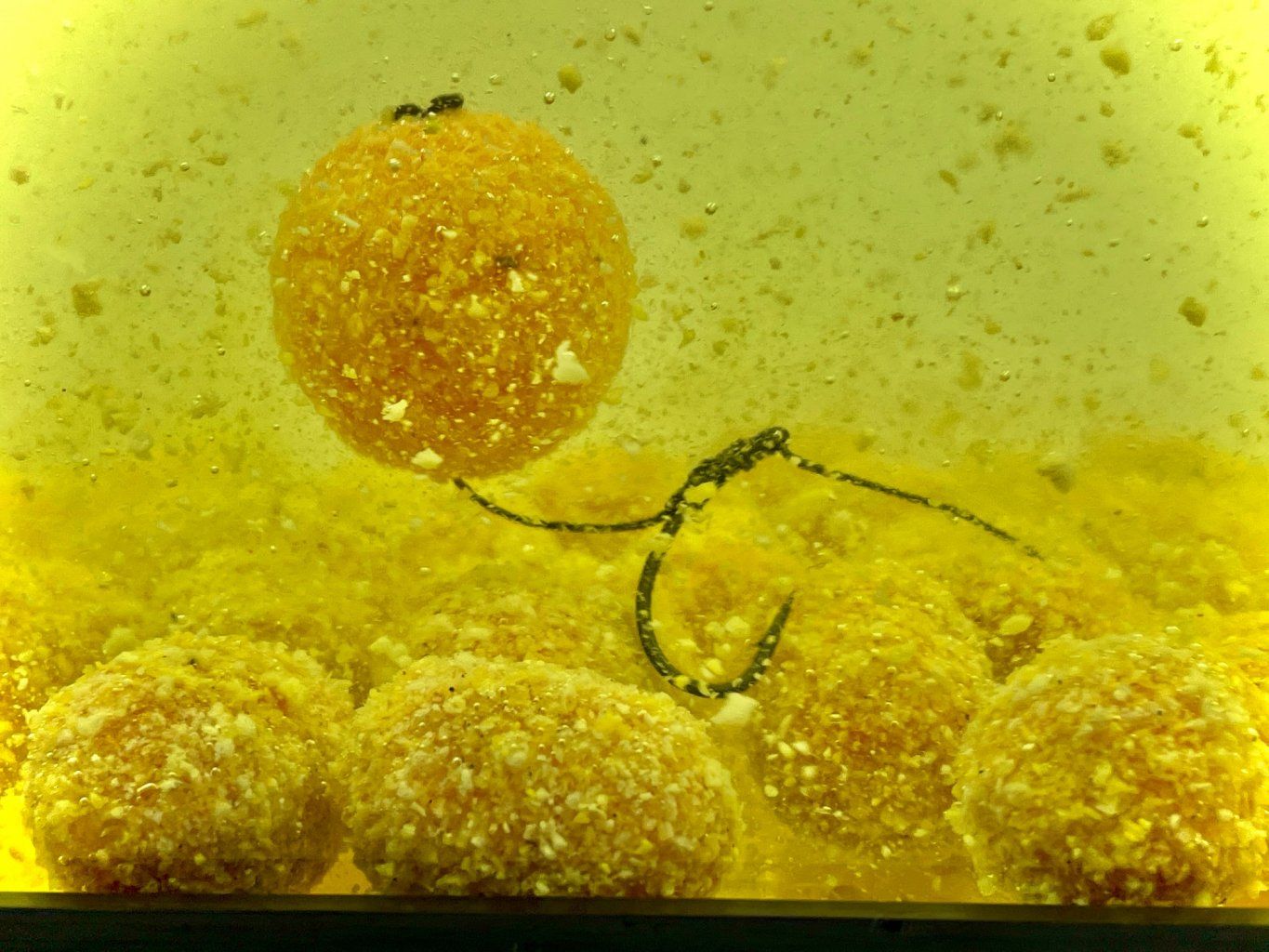 Boilies cu Miez Lichid LK BAITS Nutrigo Feed-Ex, Porumb Dulce, 20mm, 800g