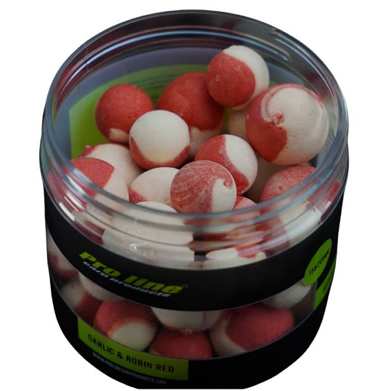 Boilies de Carlig Pro Line Wonka's, Garlic &amp; Robin Red, 15 &amp;18mm Mixed, 200ml