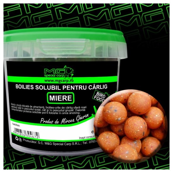 Boiliesuri Solubile Carlig MG Special Carp Miere (14-16-18mm) 200gr