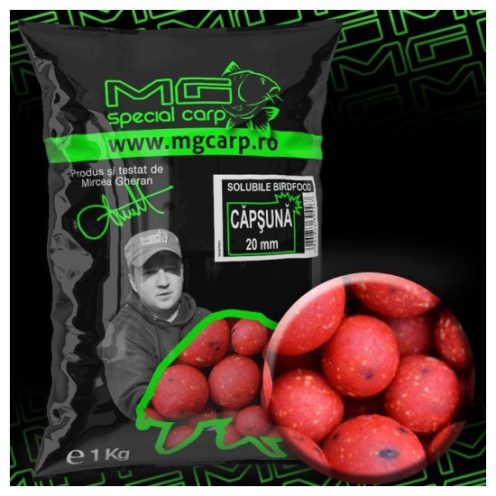 Boiliesuri Solubile MG Special Carp Capsuna 20mm 1kg