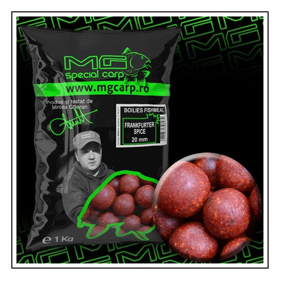Boiliesuri Solubile MG Special Carp Frankfurter 20mm 1kg