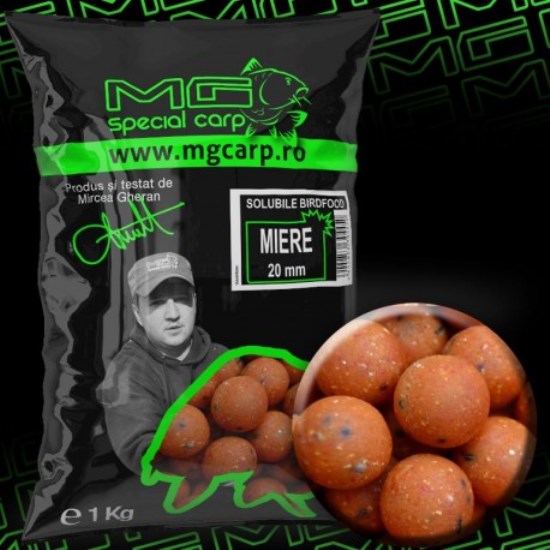 Boiliesuri Solubile MG Special Carp Miere 20mm 1kg