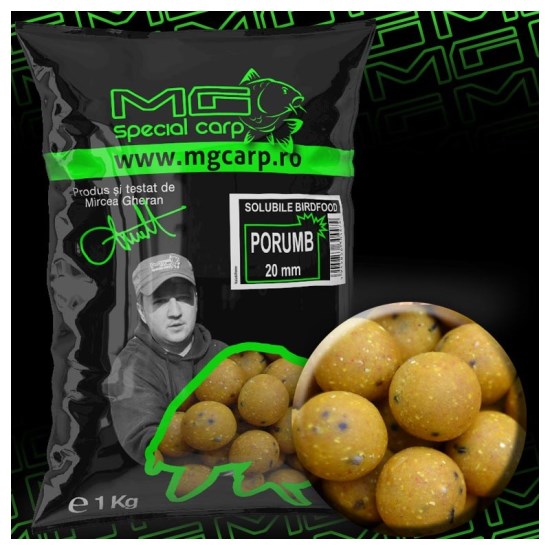 Boiliesuri Solubile MG Special Carp Porumb 20mm 1kg