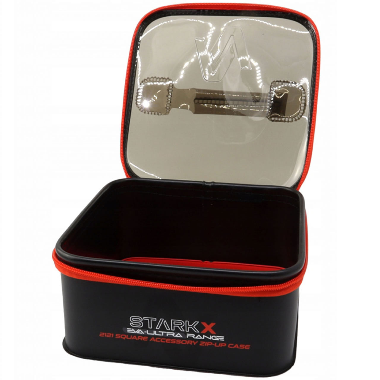 BorsetaAccesorii NYTRO Starkx L 24x24cm EVA Patrata Capac Transparent cu Fermoar