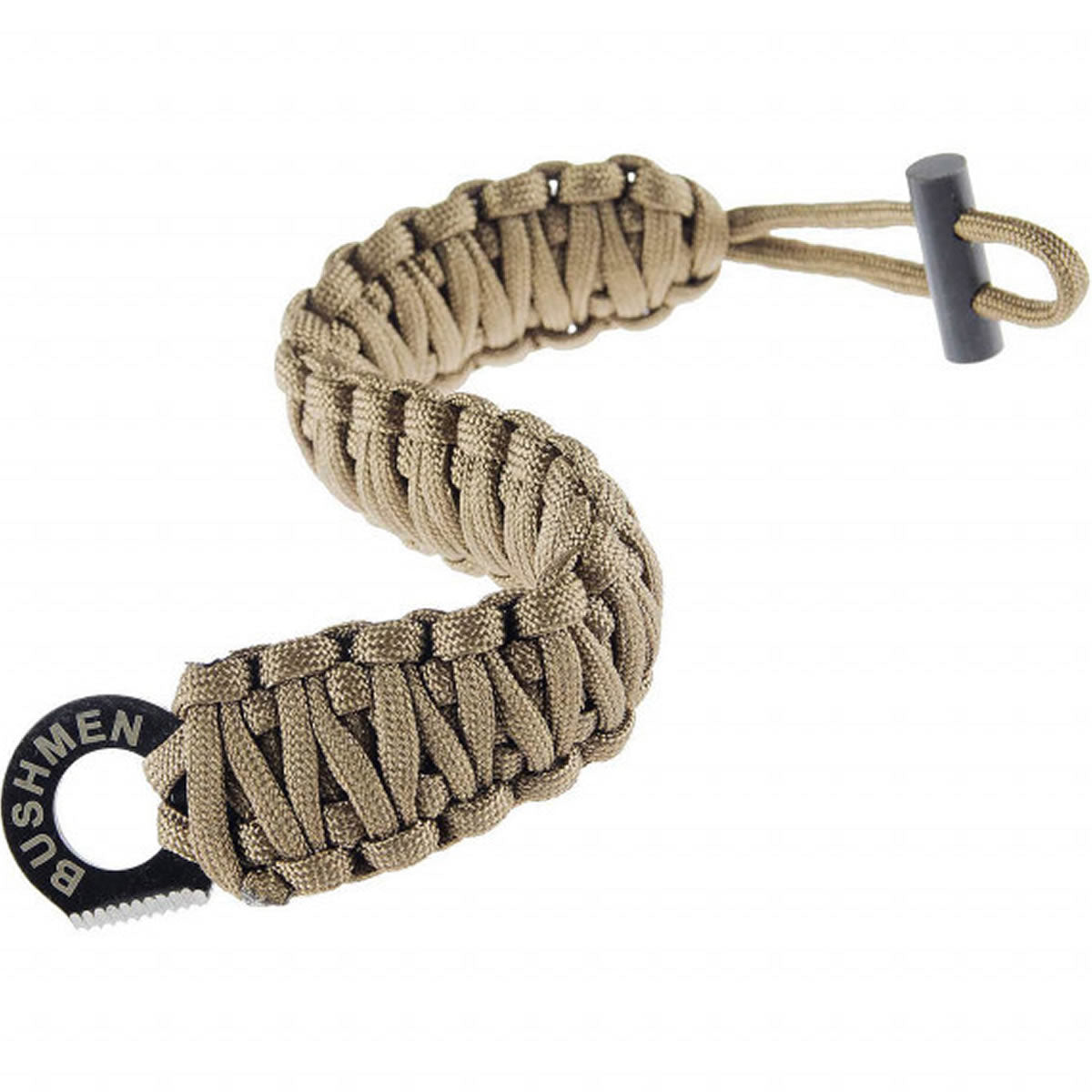 Bratara de Supravietuire 6m din Paracord Coyote Bushmen