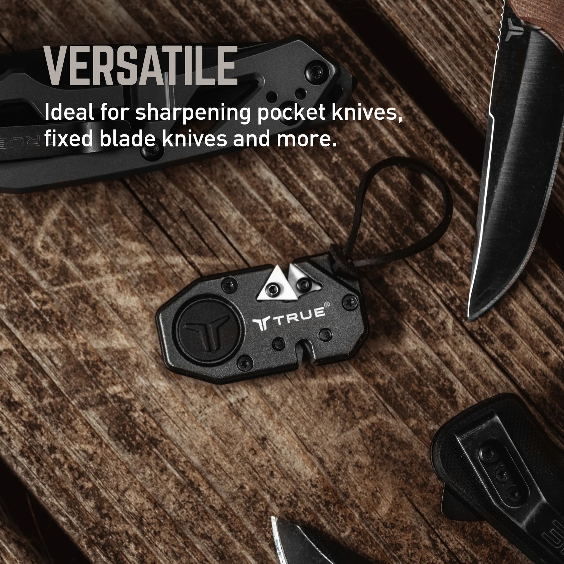 Breloc Ascutitor Cutite TRUE UTILITY Keychain Knife Sharpener