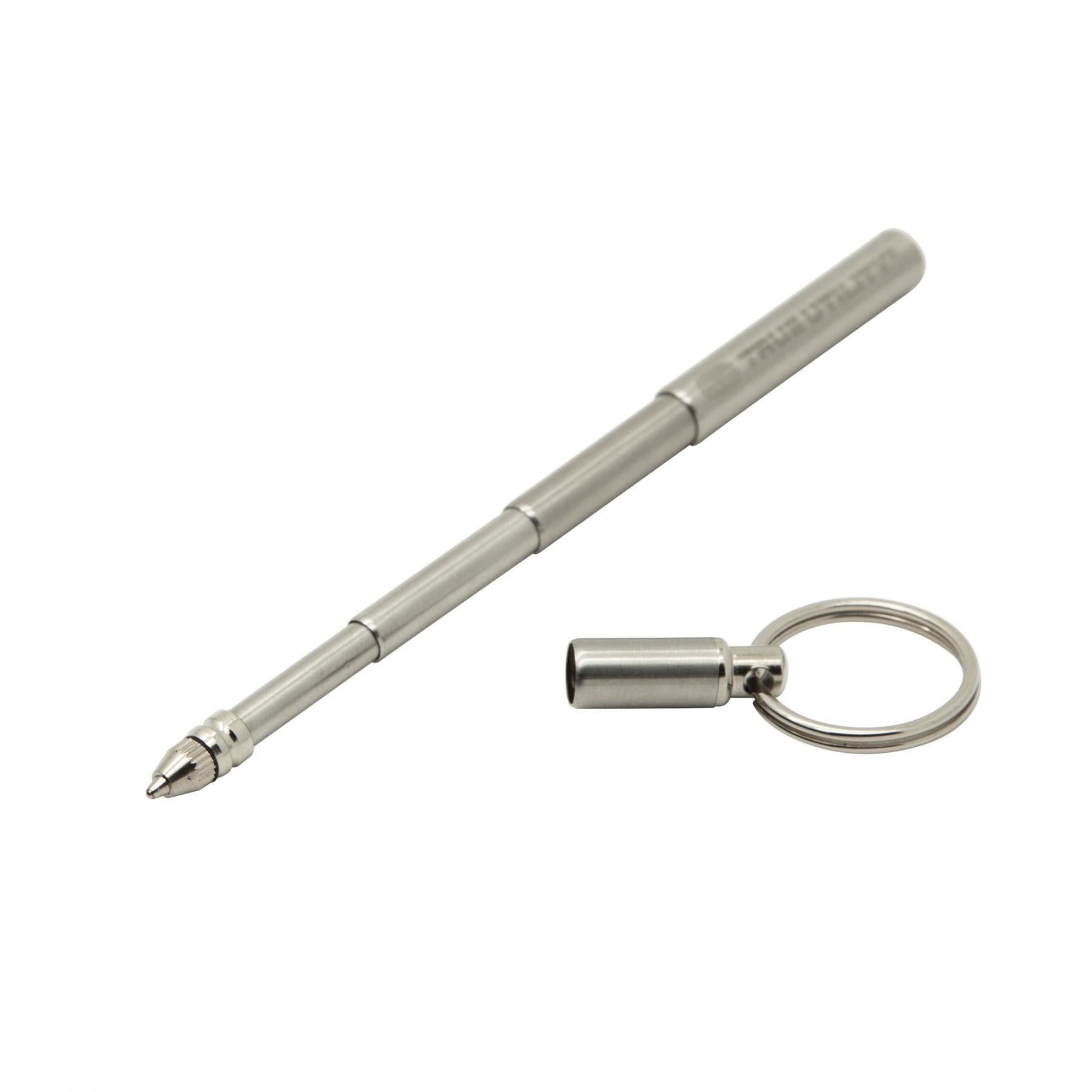 Breloc Pix Telescopic TRUE Utility TELEPEN, Inox, Argintiu, TU246K
