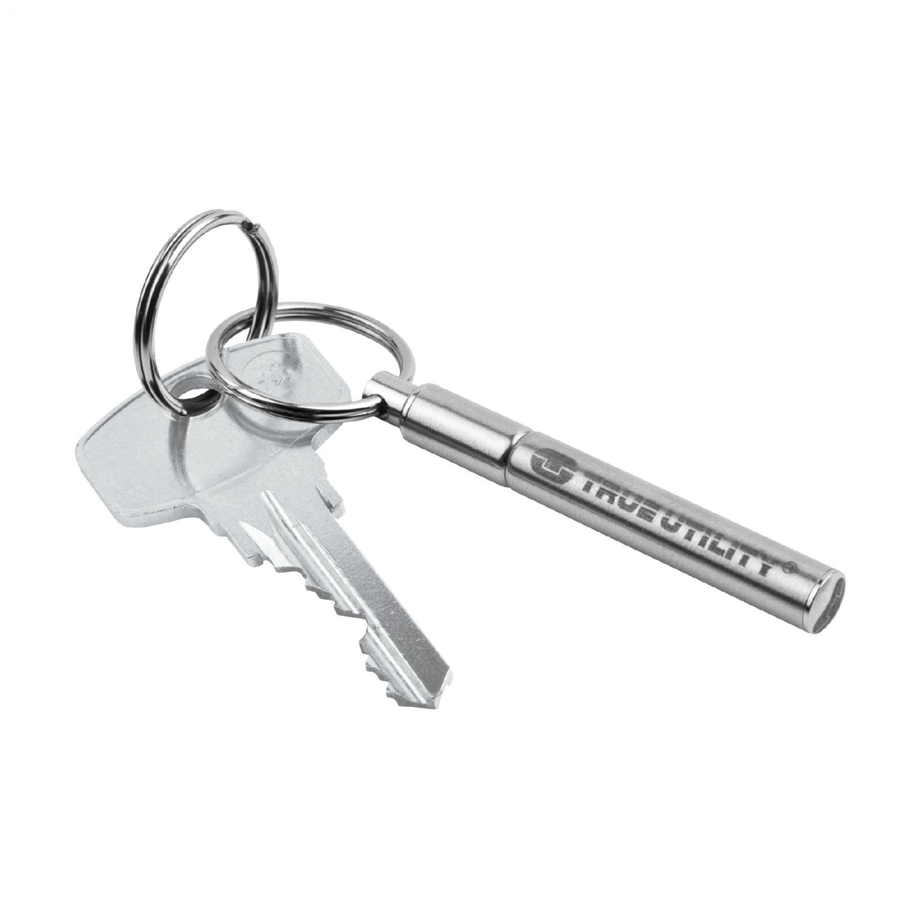 Breloc Pix Telescopic TRUE Utility TELEPEN, Inox, Argintiu, TU246K