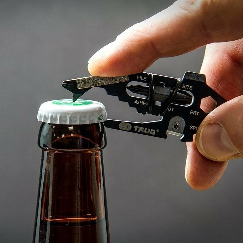 Breloc Unealta Multifunctionala TRUE ULTILITY FishFace 18 Tools - All In One