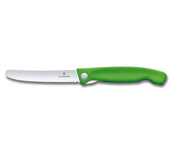 Briceag Cutit Pliabil Victorinox, Swiss Classic Paring Knife, Lama Zimtata 11cm, Verde