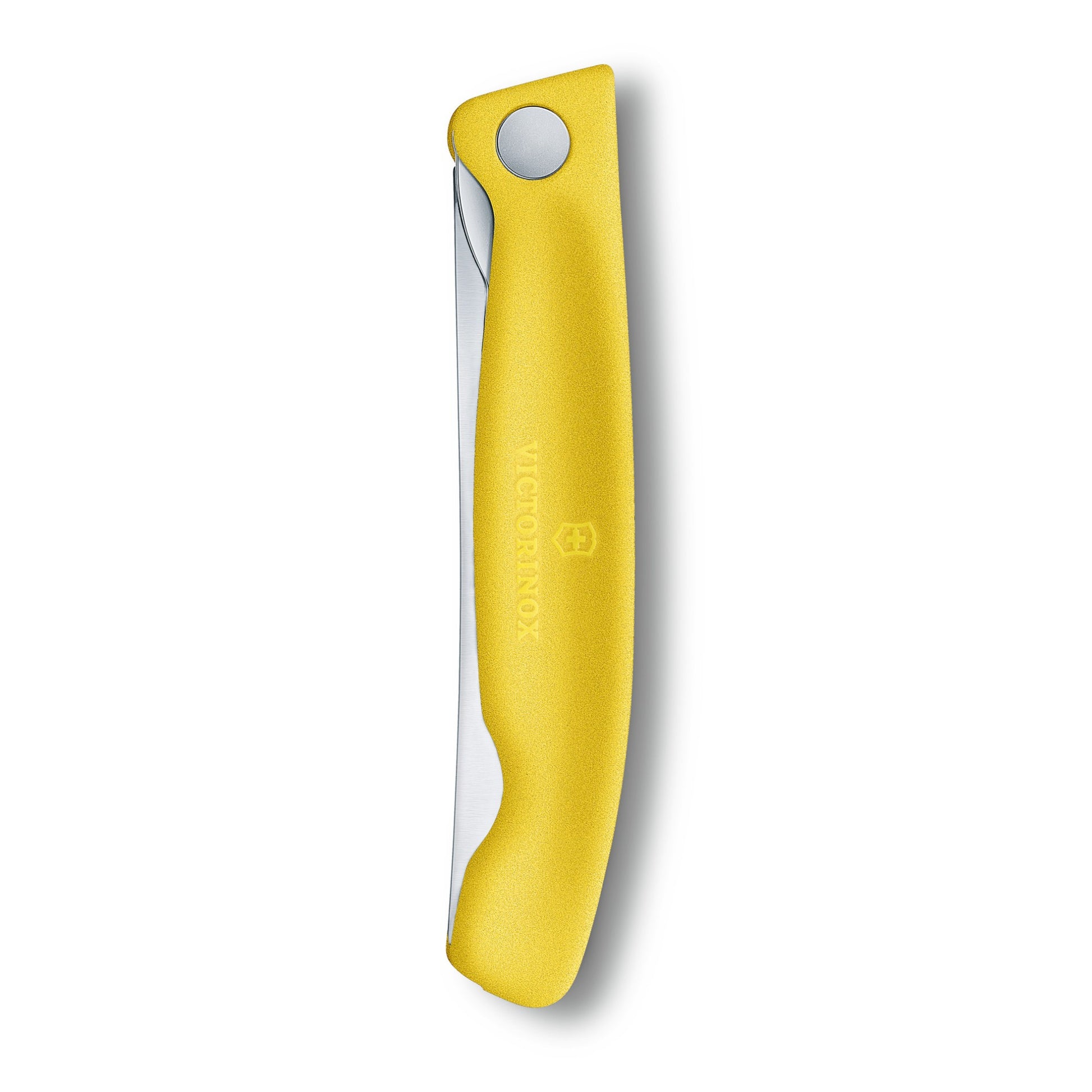 Briceag Cutit Pliabil Victorinox, SwissClassic Paring Knife, Lama Zimtata 11cm, Galben