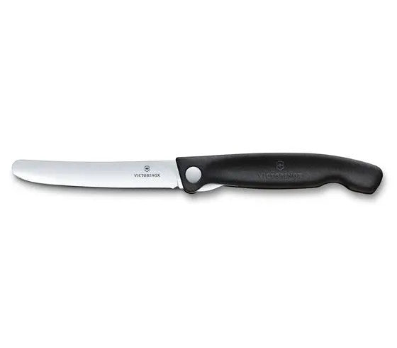 Briceag Cutit Pliabil Victorinox, SwissClassic Paring Knife, Lama Zimtata 11cm, Negru