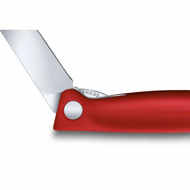 Briceag Cutit Pliabil Victorinox, SwissClassic Paring Knife, Lama Zimtata 11cm, Rosu