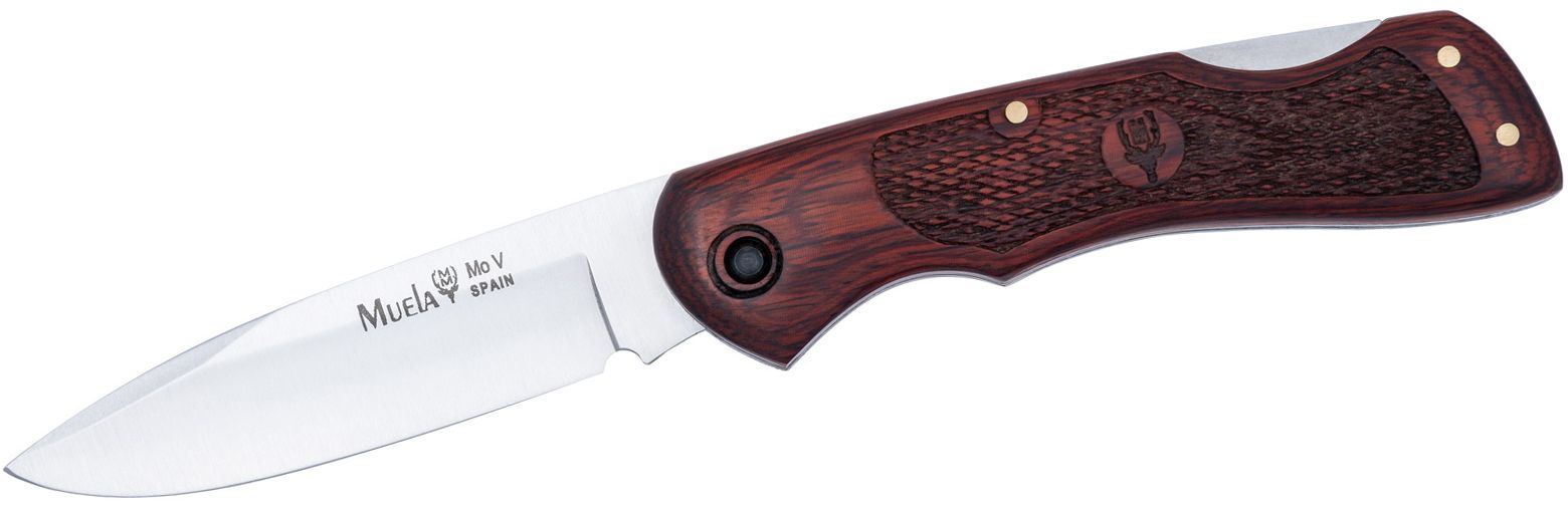 Briceag MUELA 80mm Lockback Blade, Coral Pakawood Scales