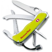 Briceag Multifunctional Rescue Tool, 11.1 cm, Teaca Nylon, Galben Fluo, Blister