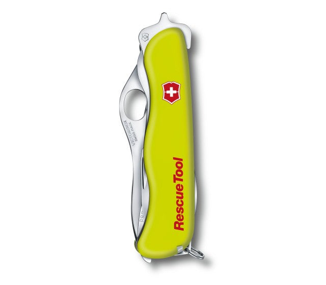 Briceag Multifunctional Rescue Tool, 11.1 cm, Teaca Nylon, Galben Fluo