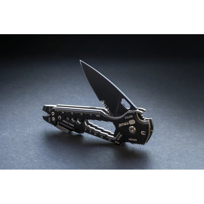 Briceag Multifunctional TRUE UTILITY Smartknife , Black Oxide 420 Steel, Lama 5.50cm