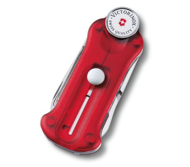 Briceag Multifunctional Victorinox GolfTool, rosu transparent - 0.7052.T