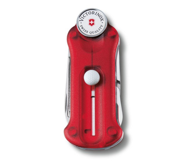 Briceag Multifunctional Victorinox GolfTool, rosu transparent - 0.7052.T