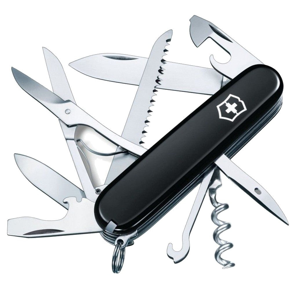 Briceag Multifunctional Victorinox, Huntsman, 9.1cm, Negru, Blister