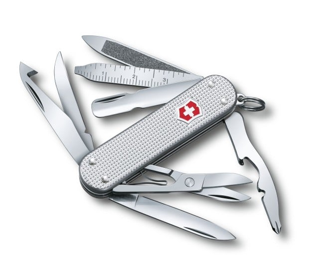 Briceag Multifunctional Victorinox MiniChamp Alox, Argintiu, 5.80cm 