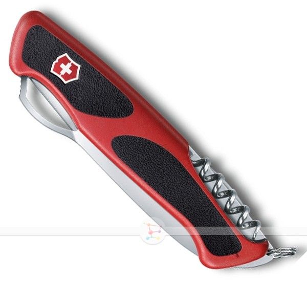 Briceag Multifunctional Victorinox, Ranger 57 M Grip, 13cm, Rosu/Negru, Blister