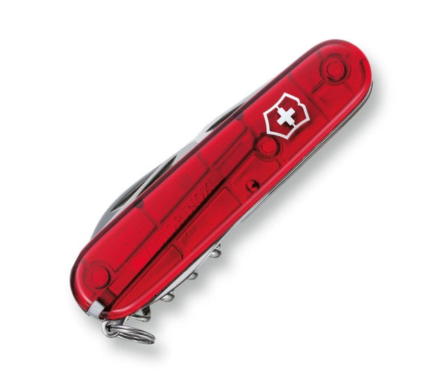 Briceag Multifunctional Victorinox Spartan, Rosu Transparent, 9.10cm
