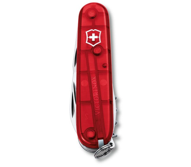 Briceag Multifunctional Victorinox Spartan, Rosu Transparent, 9.10cm