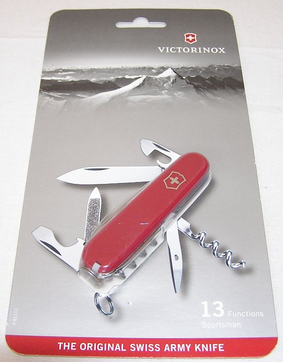 Briceag Multifunctional Victorinox Sportsman, 8.4 cm, Rosu, Blister