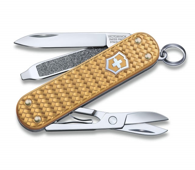 Briceag Victorinox Classic Precious Alox, Brass Gold