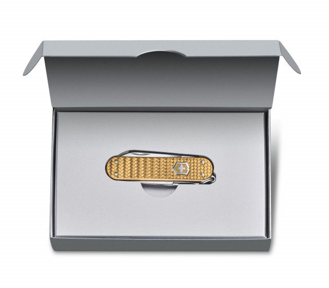 Briceag Victorinox Classic Precious Alox, Brass Gold
