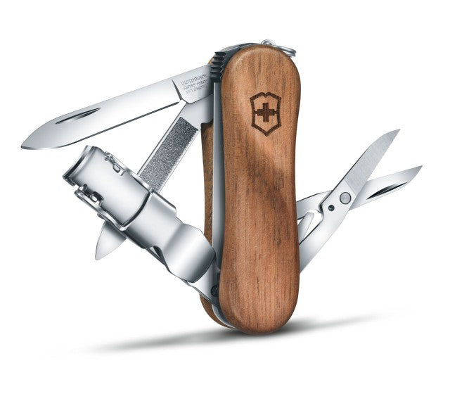 Briceag Victorinox Nail Clip Wood 580, Lemn Nuc, 6.50cm