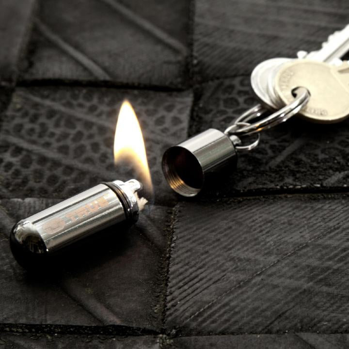 Bricheta Breloc TRUE UTILITY Firestash, Chrome Plated Zinc