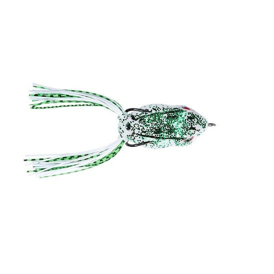 Broasca Alba Wizard cu Pete Wiggly Spotted White Frog 5.5cm
