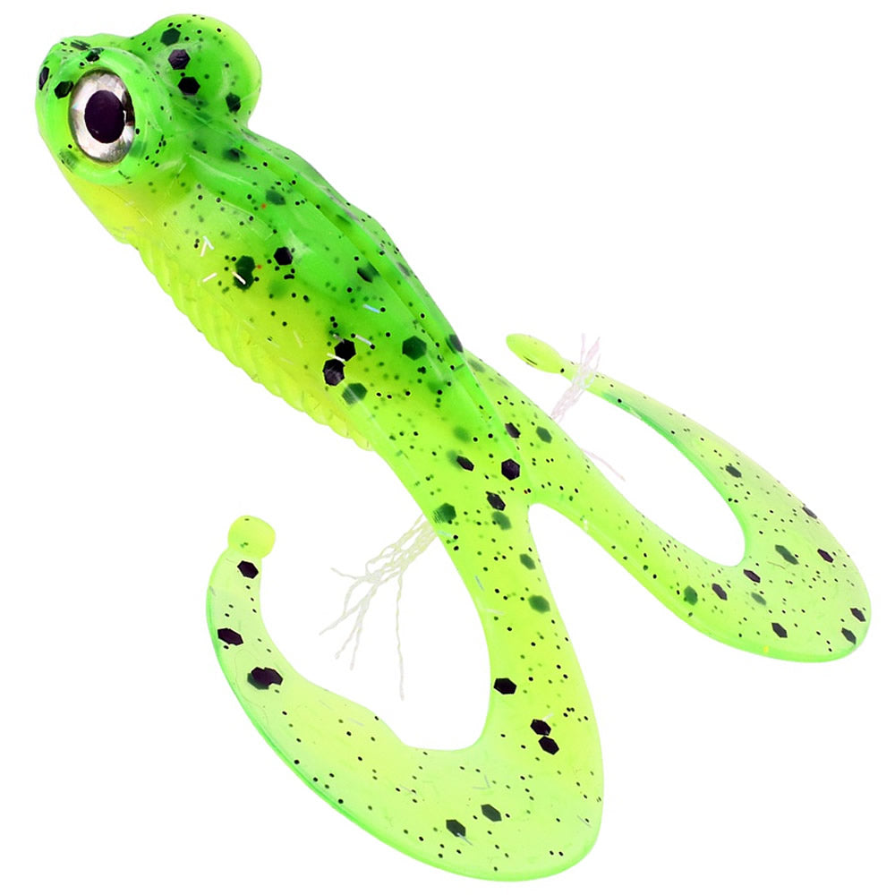 Broasca GUNKI Bull Frog, 13cm, 34g, Lime Chart Pepper, 1buc/pac