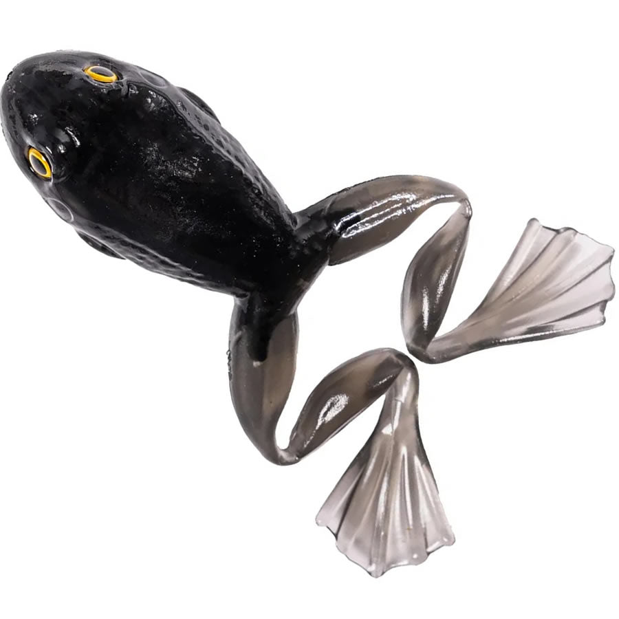 Broasca LIVE TARGET Freestyle Frog Unrigged, Black / Black, 5cm, 4buc/pac