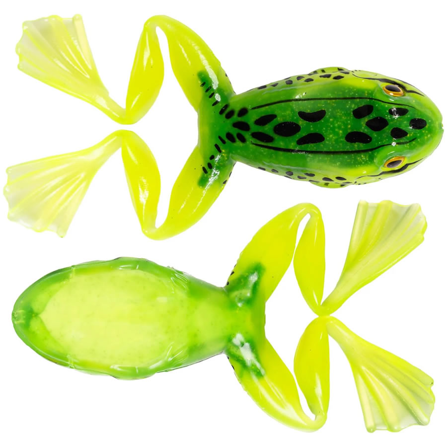 Broasca LIVE TARGET Freestyle Frog Unrigged, Chart / Green, 6cm, 3buc/pac