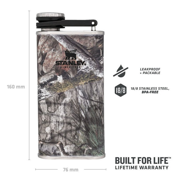 Butelca STANLEY The Easy Fill Wide Mouth Flask 0.23L / 8oz, Country DNA Mossy Oak