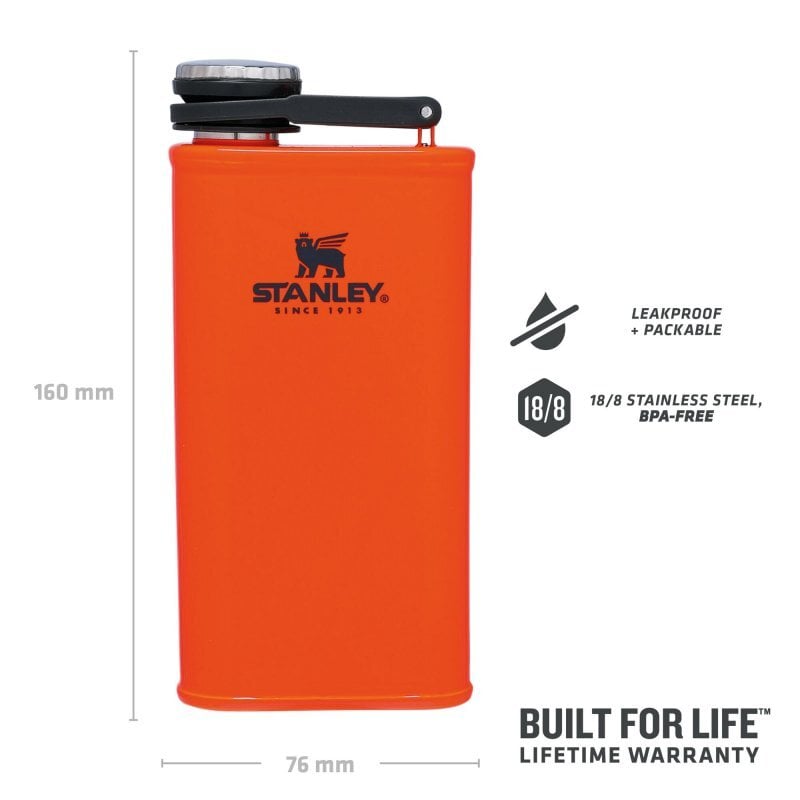 Butelca Stanley, The Easy-Fill Wide Mouth Flask, Blaze Orange, 0.23L