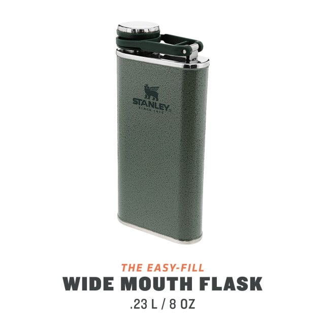 Butelca Stanley The Easy Fill Wide Mouth Flask Hammertone Green 0.24l 