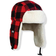 CACIULA EIGER FLEECE NEGRU/ROSU CU URECHI/