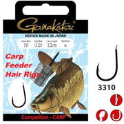 CARLIG GAMAKATSU CARP HAIR 3310B 0.18MM 10BUC/PLIC
