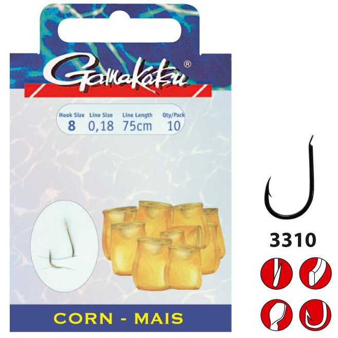 CARLIG GAMAKATSU LEGAT 3310B 0.12MM 10BUC/PLIC