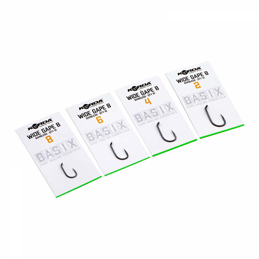 CARLIG KORDA BASIX WIDE GAPE BARBLESS NR.2 10BUC/PLIC
